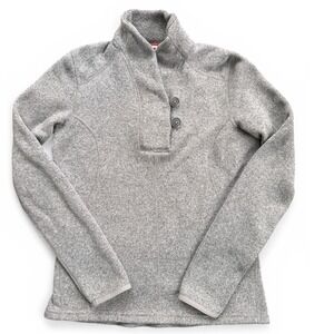 The North Face Crescent Sunset Pullover Wmn Small‎ Gray Excellent Fleece Sweater